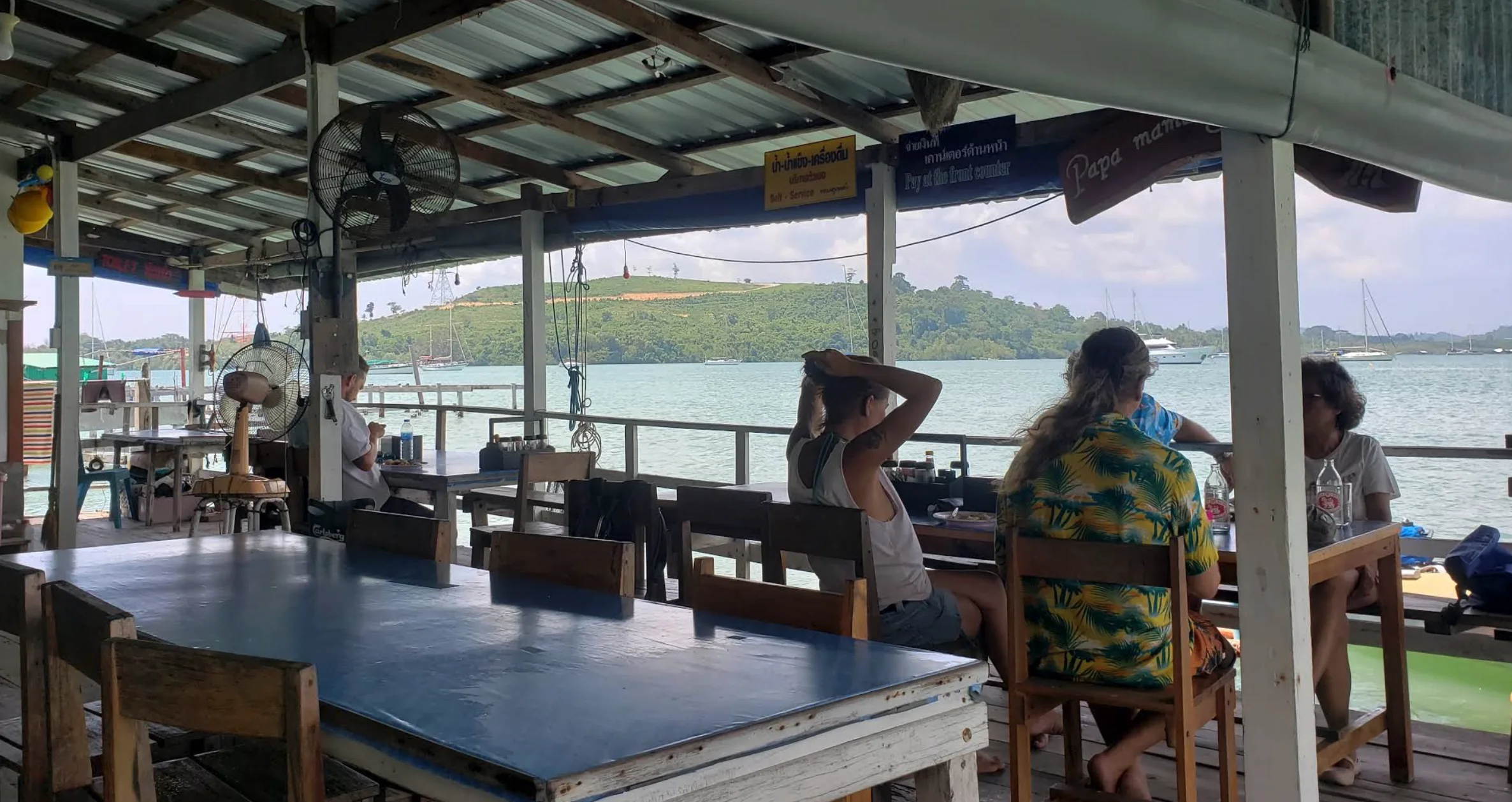 Papamama Restaurant near Phuket Yacht Haven Marina in Mai Khao