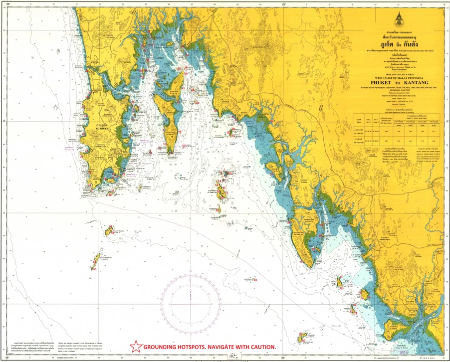 Phuket andaman destinations map