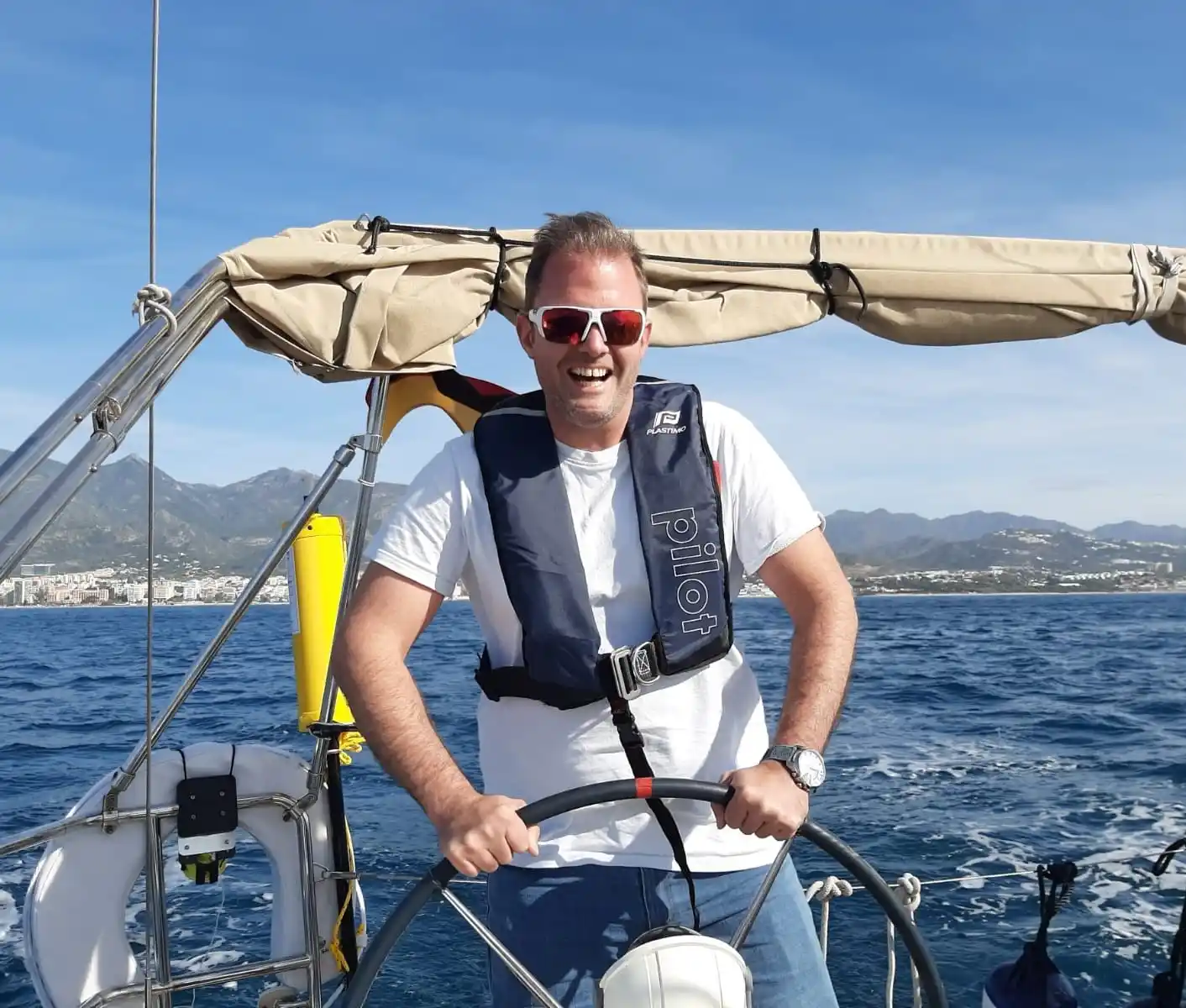 Alex Morgan, sailing course student