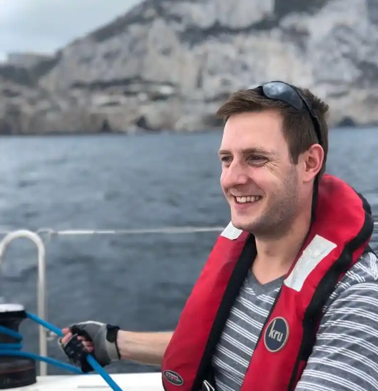 Connor Murphy, sailing course student